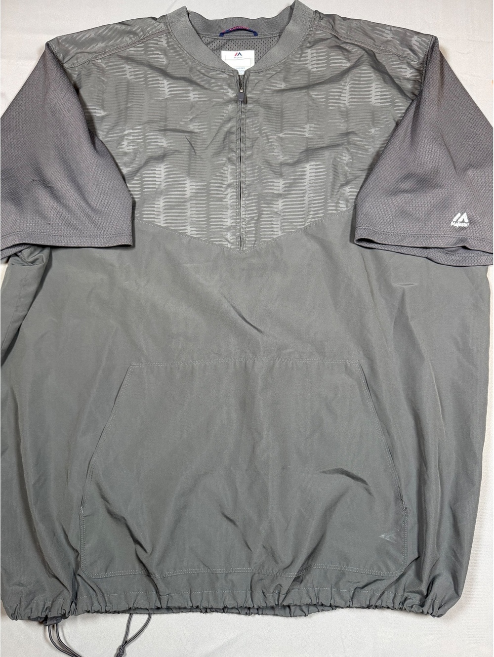 Majestic MLB Authentic Collection Pullover Jacket Men’s 2XL XXL Gray Performance